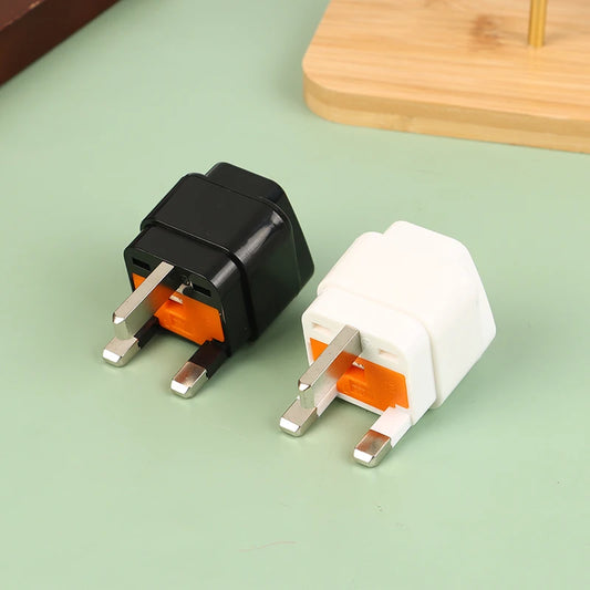 3P Type Power Socket Outlet UK EU IL Adapter US To UK Plug Universal UK Plug Adapter With 13A Fuse Black/White Travel Adapter Peaceful Pleasures Health and Wellness