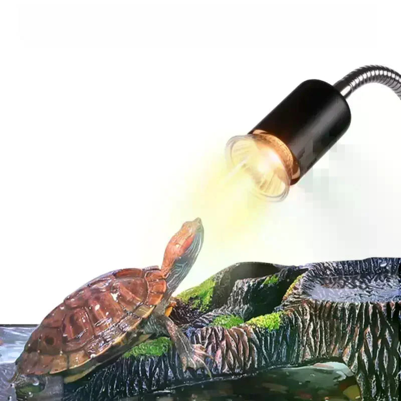 UVA UVB Reptile Basking Lamp 50/75W Dimmable Heat Bulb Set