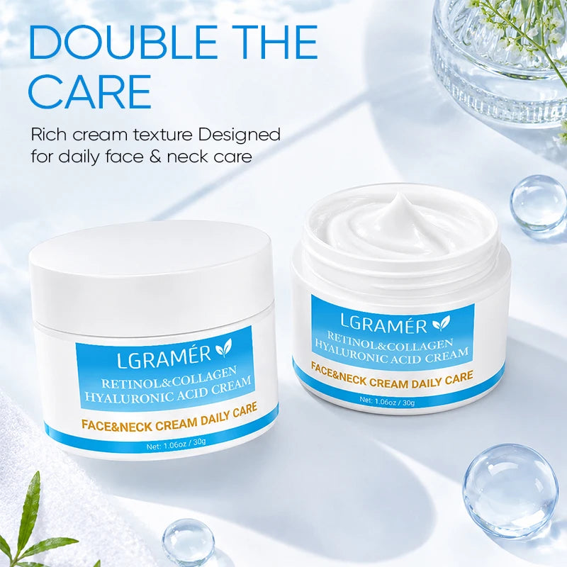 Retinol Face Cream Lifting Firming Soothing Repair Damaged Skin,Deep Collagen Nourishing Rejuvenation Improve Dullness Shrink Po Peaceful Pleasures Health and Wellness