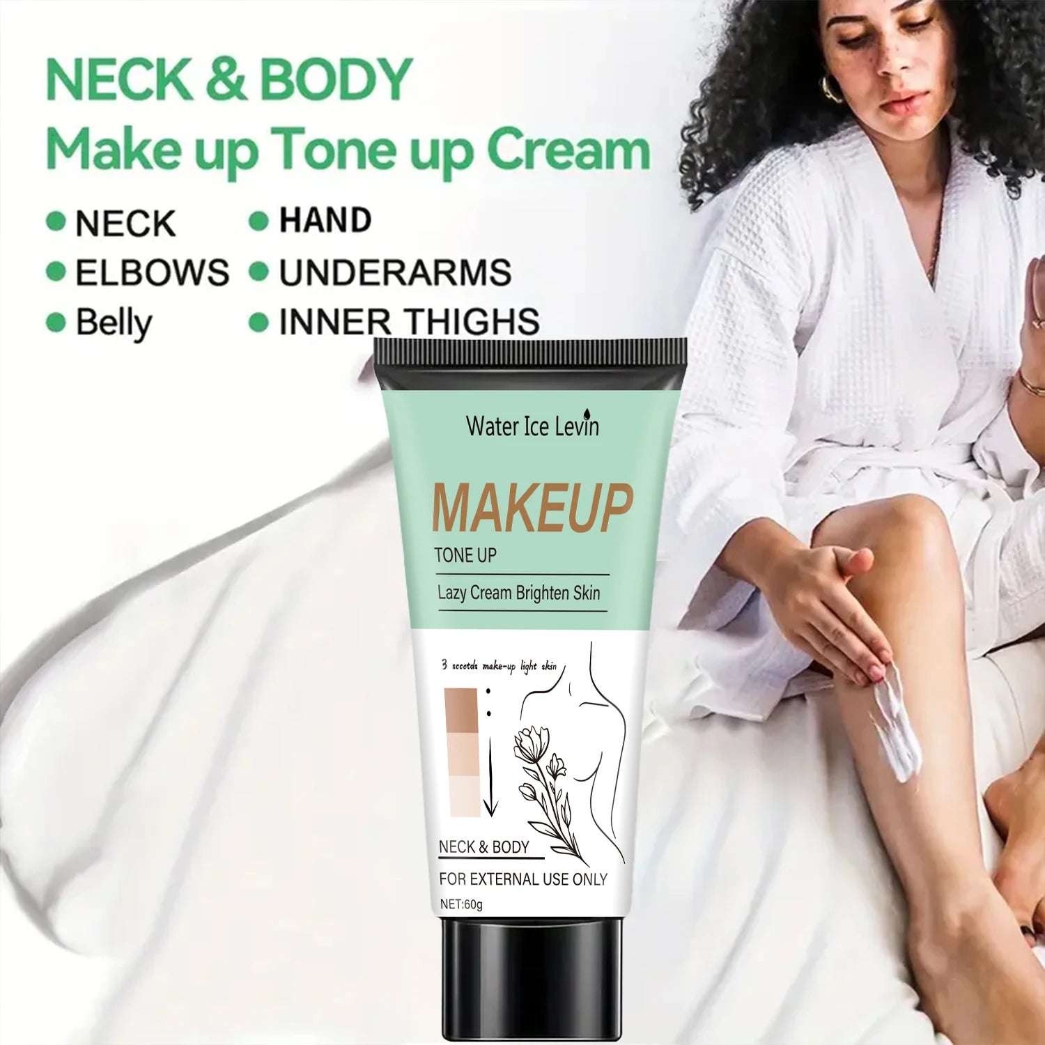 Face & Body Brightening Cream – Toning & Moisturizing | 60g Brightening Body Cream Peaceful Pleasures Health and Wellness