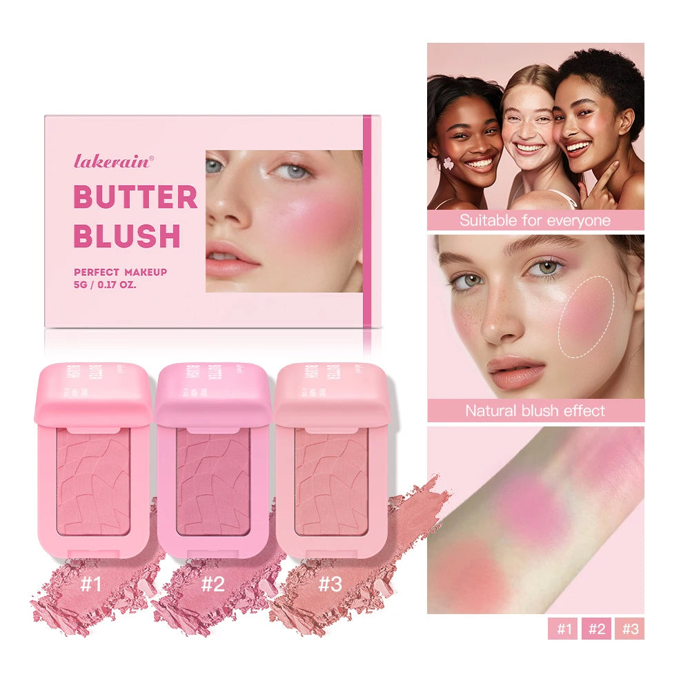 Professional Makeup Powder Blush 12HR Wear Vegan Formula Blusher Makeup Blush in Bar Cosmetics Palette Powder Pink Cream Face Peaceful Pleasures Health and Wellness