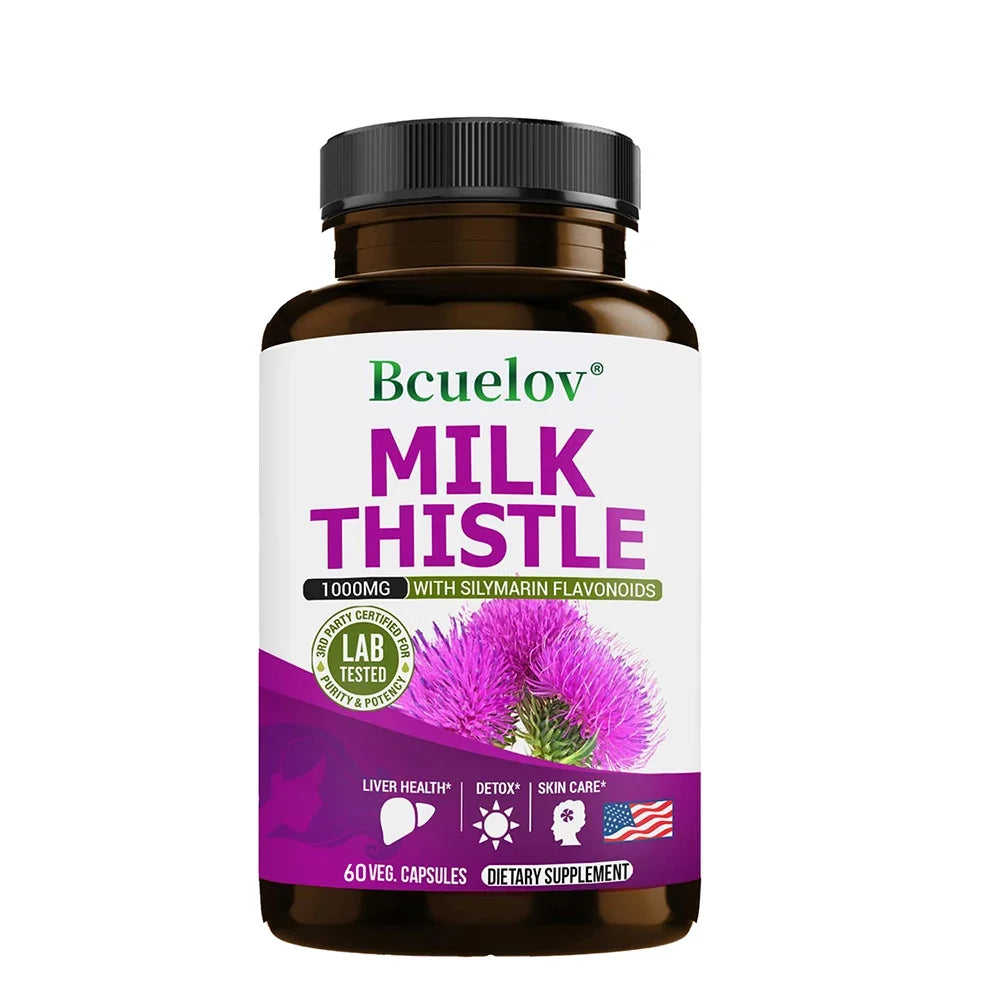 Milk Thistle Liver Detox & Cleanse Supplement – Men & Women