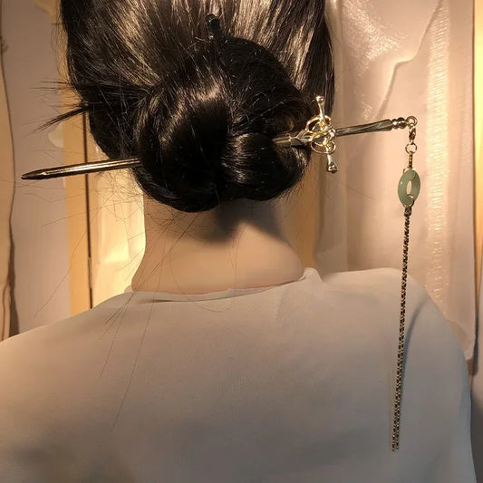 Vintage Sword Hair Stick – Metal Hairpin for Women Hair Stick Hairpin Peaceful Pleasures Health and Wellness