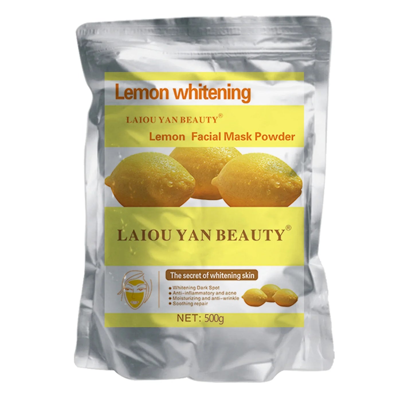 500g Pearl Whitening Jelly Mask Powder – Green Tea & Lemon