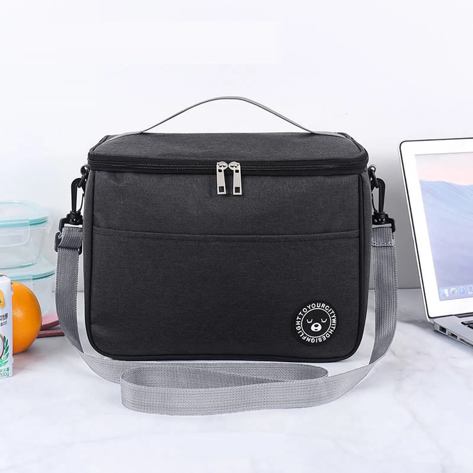 Portable Picnic Bag Thermal Insulated Lunch Box Tote Cooler Handbag Waterproof Backpack Bento Pouch School Food Storage Bags Peaceful Pleasures Health and Wellness