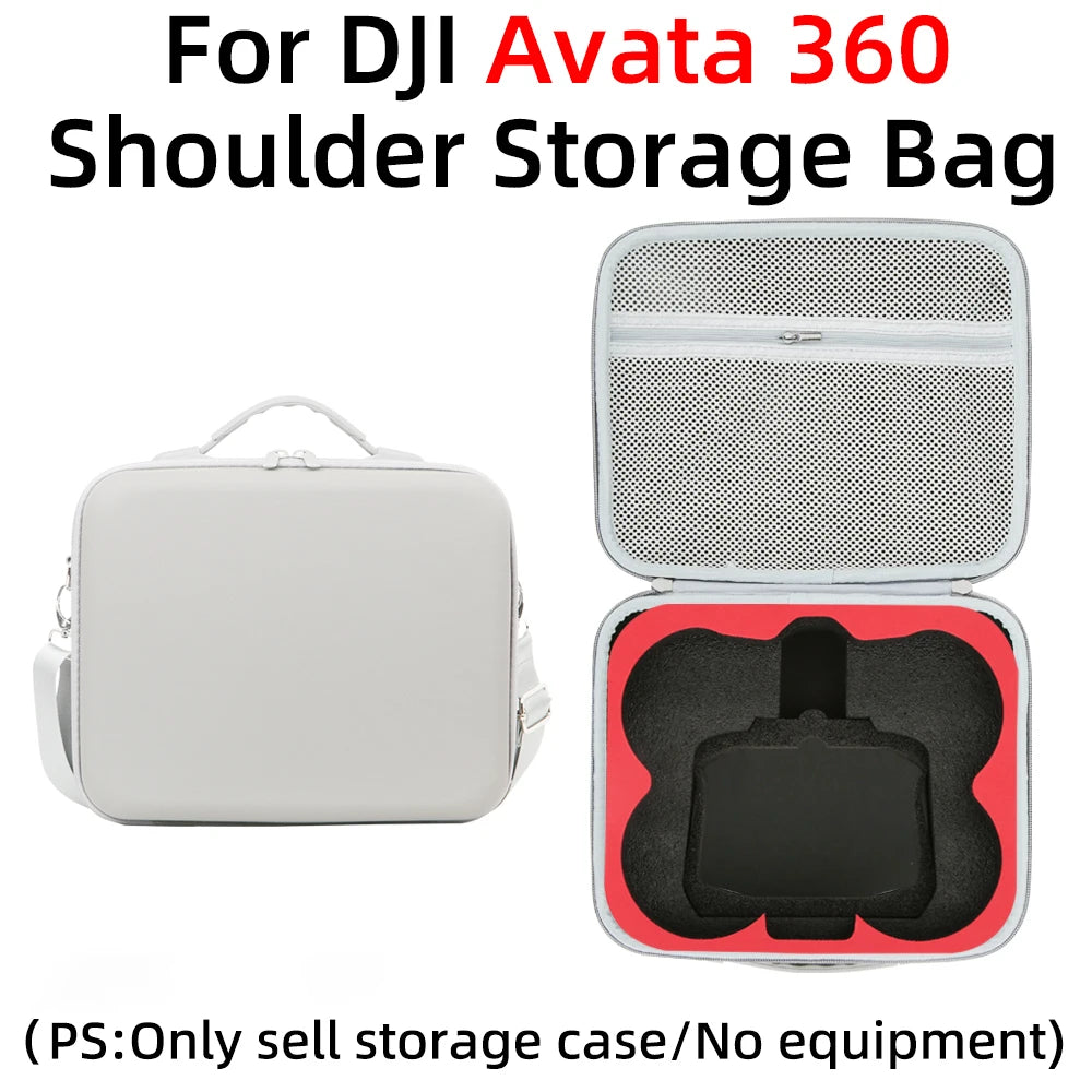 PU Storage Bag for DJI Avata 360 & RC 2 with Shoulder Strap