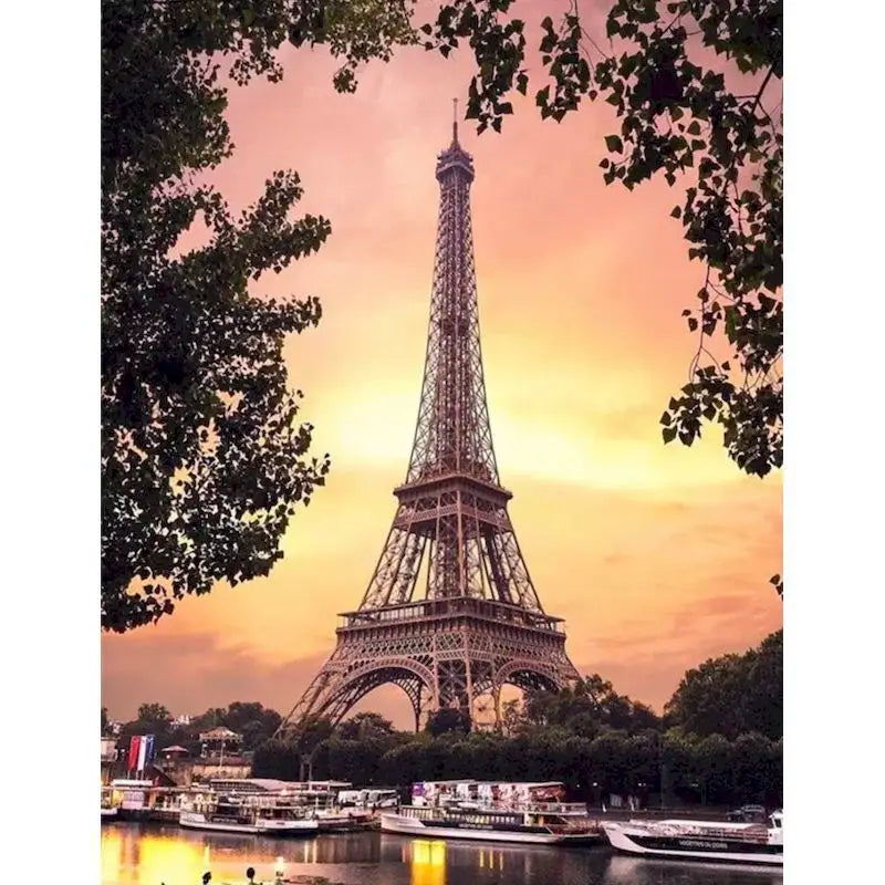 Paris Street Paint by Numbers Kit – 60×75cm DIY Canvas Art