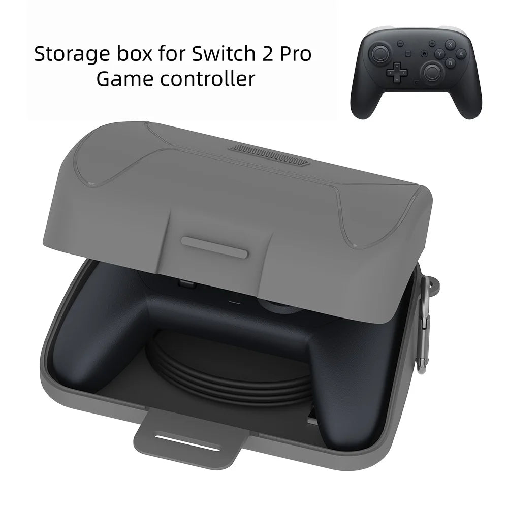 Dust-Proof And Shock-Resistant PC Storage Case For Switch 2 Pro Game Controller Includes A Hook Peaceful Pleasures Health and Wellness