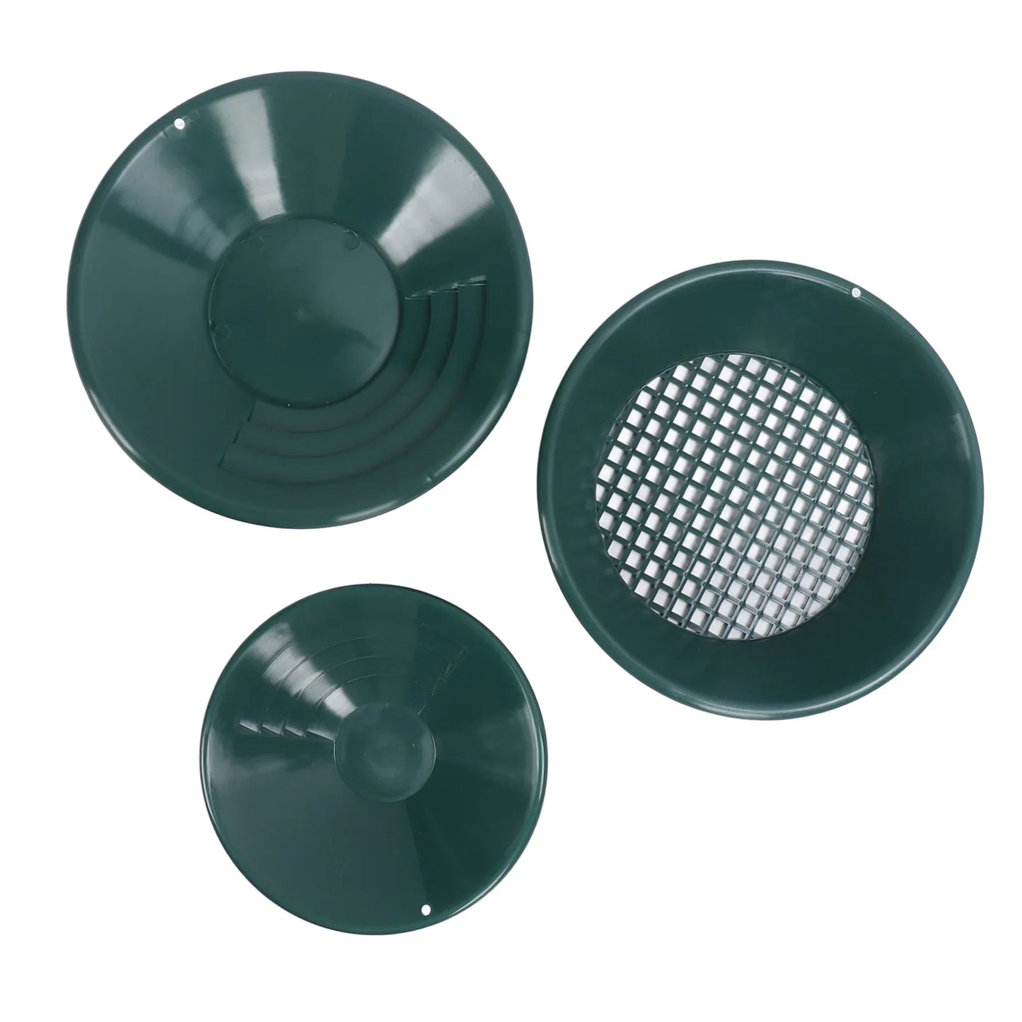 Gold Panning Pan Plastic Washing Hand Operated Round Dredging