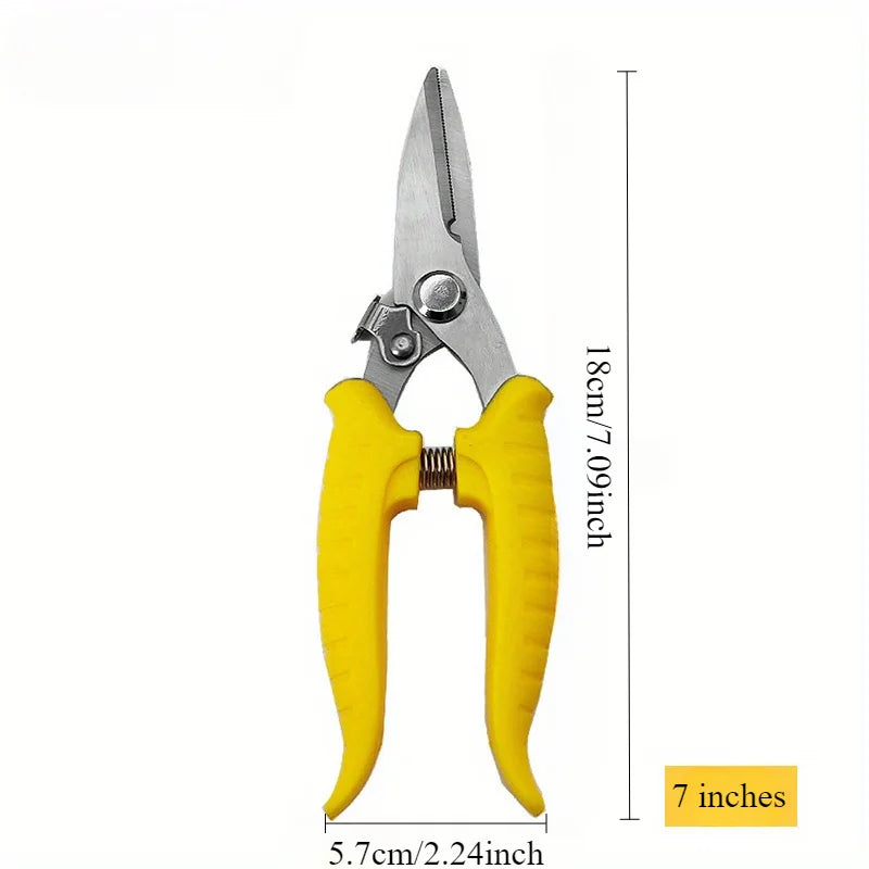 Heavy-Duty Stainless Steel Industrial Scissors | Metal & PVC