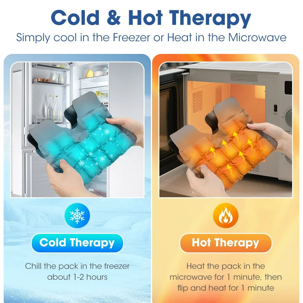 SAP Hot & Cold Knee Wrap – Microwavable, Freezable, Reusable