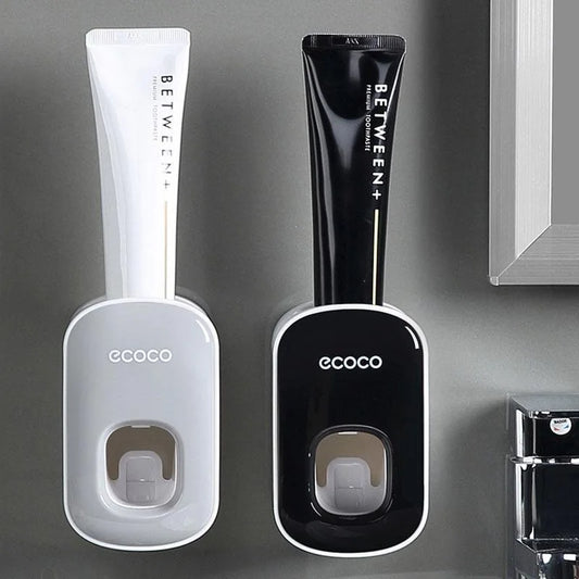 Practical1/2/4pcs Whole hanging automatic toothpaste dispenser bathroom facial cleanser squeezer that does not require drilling Peaceful Pleasures Health and Wellness