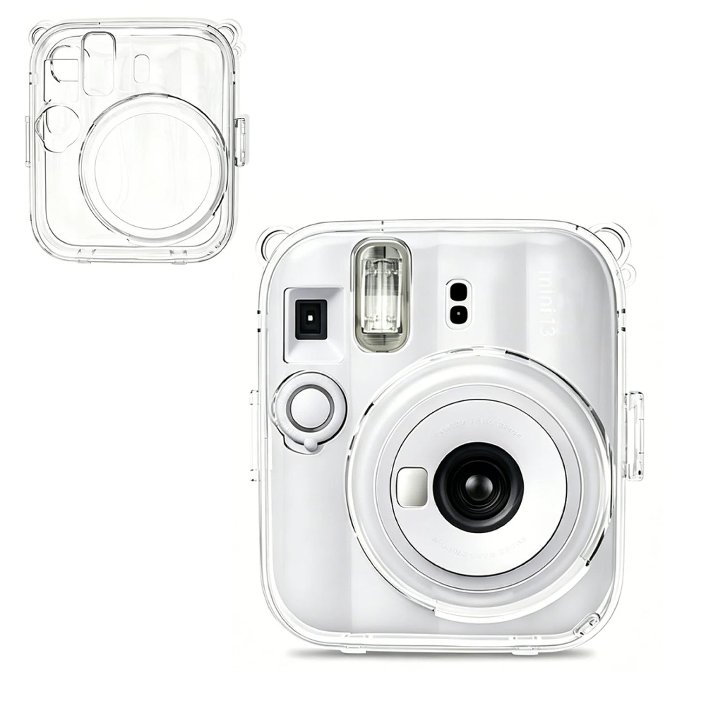 Crystal Clear Hard Case For Instax Mini 13 High Transparency PC Cover 360 Protection Raised Lens Guard Shockproof Anti-Scratch Peaceful Pleasures Health and Wellness