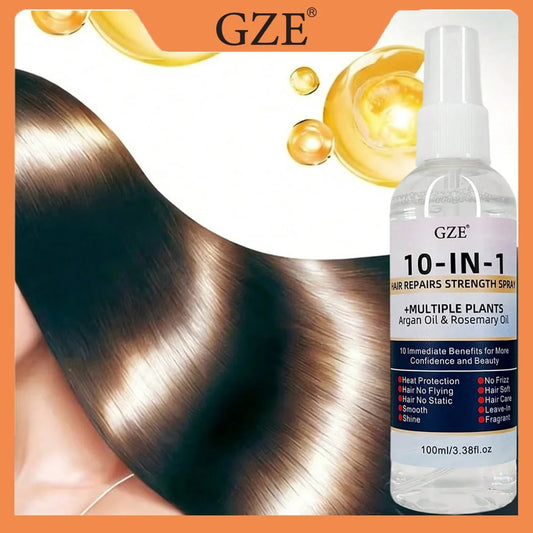 GZE 10-in-1 Leave-In Conditioner Spray | Argan & Rosemary Oil Leave-In Conditioner Spray Peaceful Pleasures Health and Wellness