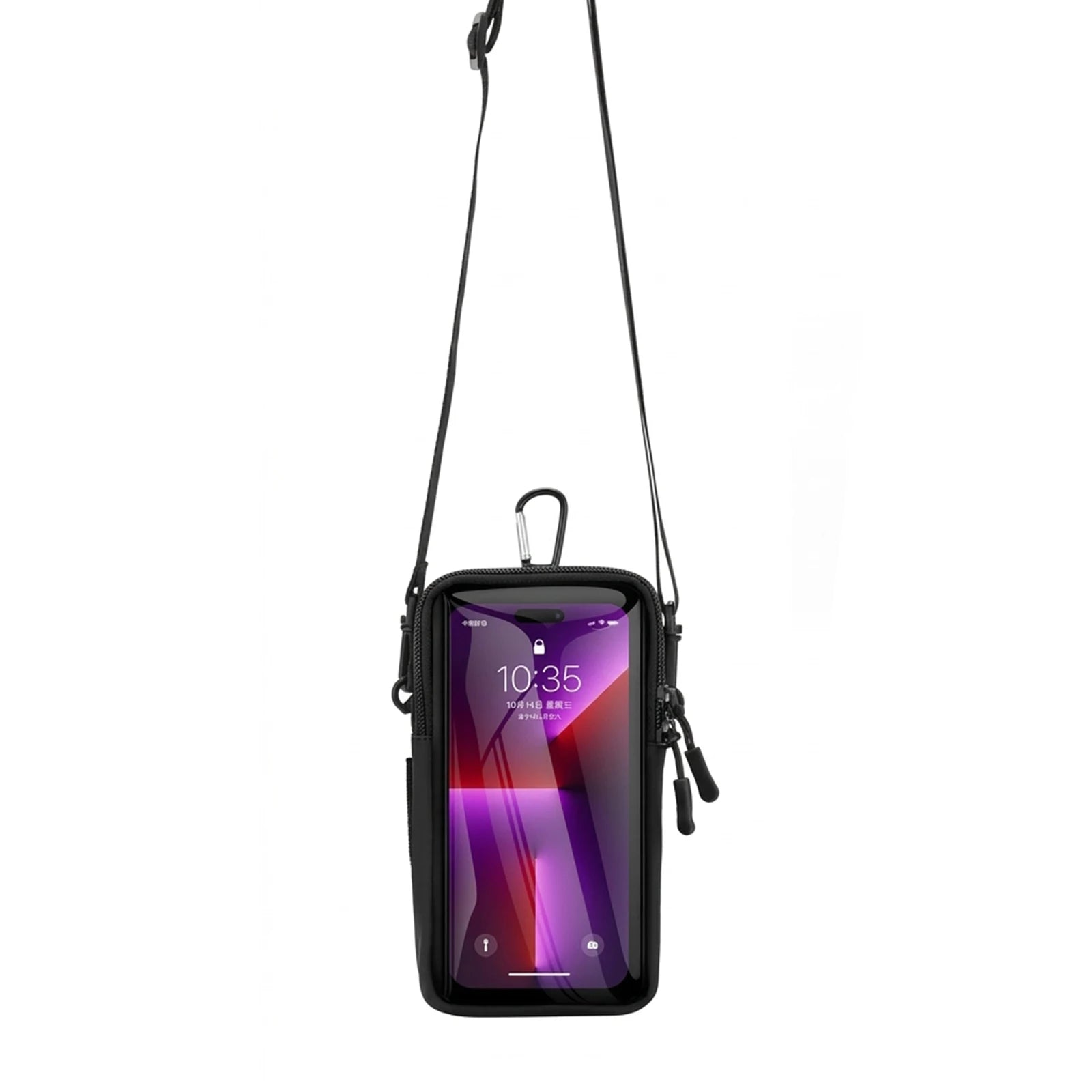 Sport Armband For Smartphone Running Fitness Waist Bag 3-In-1 Design Touch Screen Window Reflective Strips Peaceful Pleasures Health and Wellness Below 20l Black