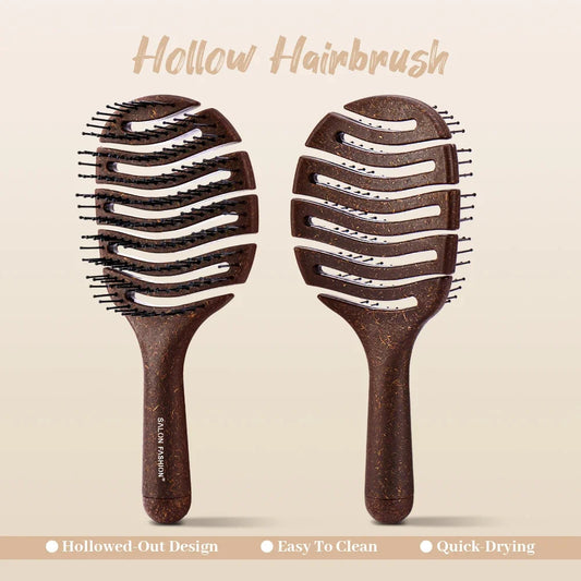 K.H.Lina Long-Handle Bristle Comb – Anti-Static Wig Hair Brush Hair Styling Comb Oasis Select