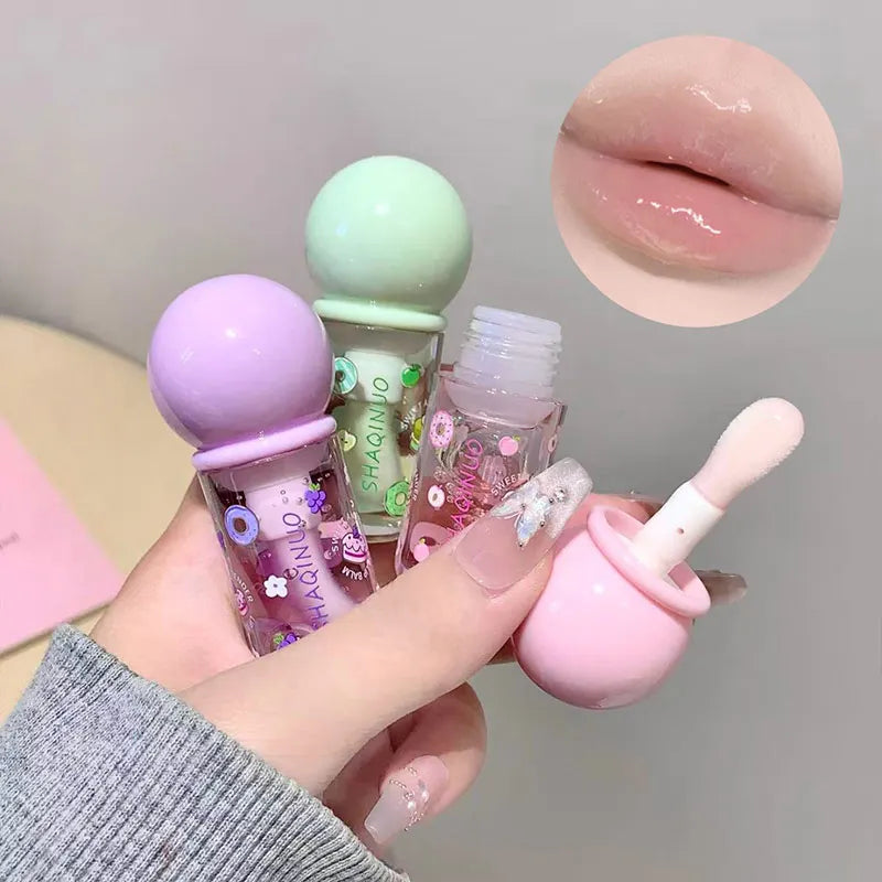 Fruit-Flavored Lip Oil – Moisturizing, Glossy & Plumping Balm