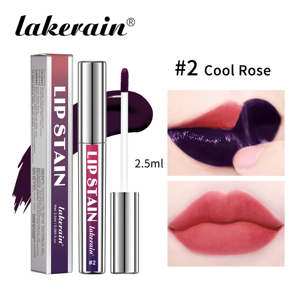 3Color Metallic Lip Stain Peel Off Long Lasting Waterproof Pink Lip Tint Proof Natural No Fading Lip Gloss Cosmetic Women's Gift Peaceful Pleasures Health and Wellness 2