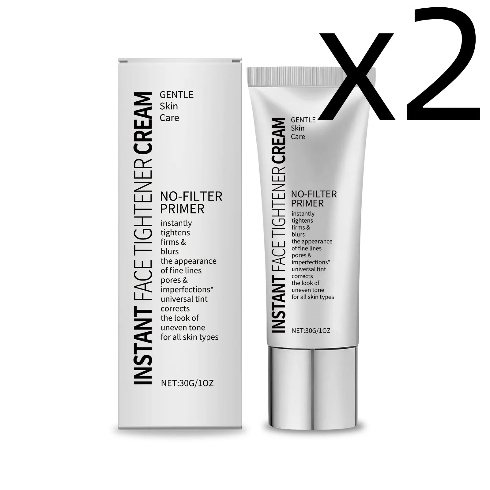 Facial Makeup Primer Firming Skin Reduce Oily Shine Create A Flawless Foundation Enhance Skin Barrier Instant Tighten Face Cream Peaceful Pleasures Health and Wellness 30g Boxed X 2PCS
