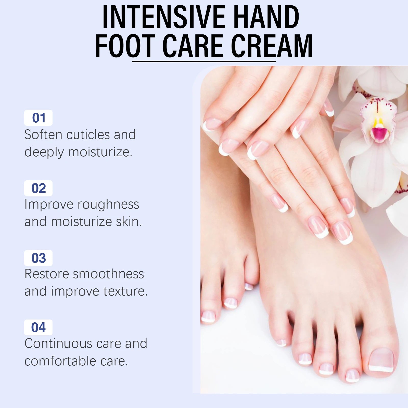 Nourishing Hand Foot Cream Nourishing Soften Skin Deep Moisturize Brighten Relief Dryness Gentle Care for Cracked Heels Creams Peaceful Pleasures Health and Wellness