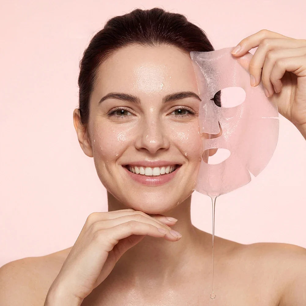 10-Pack PDRN Salmon DNA Sheet Mask – Glass Skin Hydrating & Firming