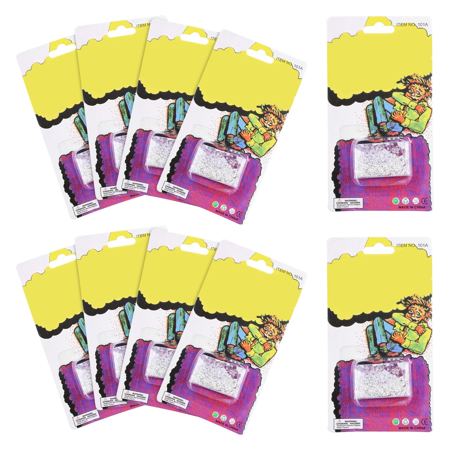 10PCS Halloween Trick Prop Itching Powder Prank Party Supplies for Joke Surprise April Fools' Day Funny Joke Trick Novelty Toy Peaceful Pleasures Health and Wellness as shown