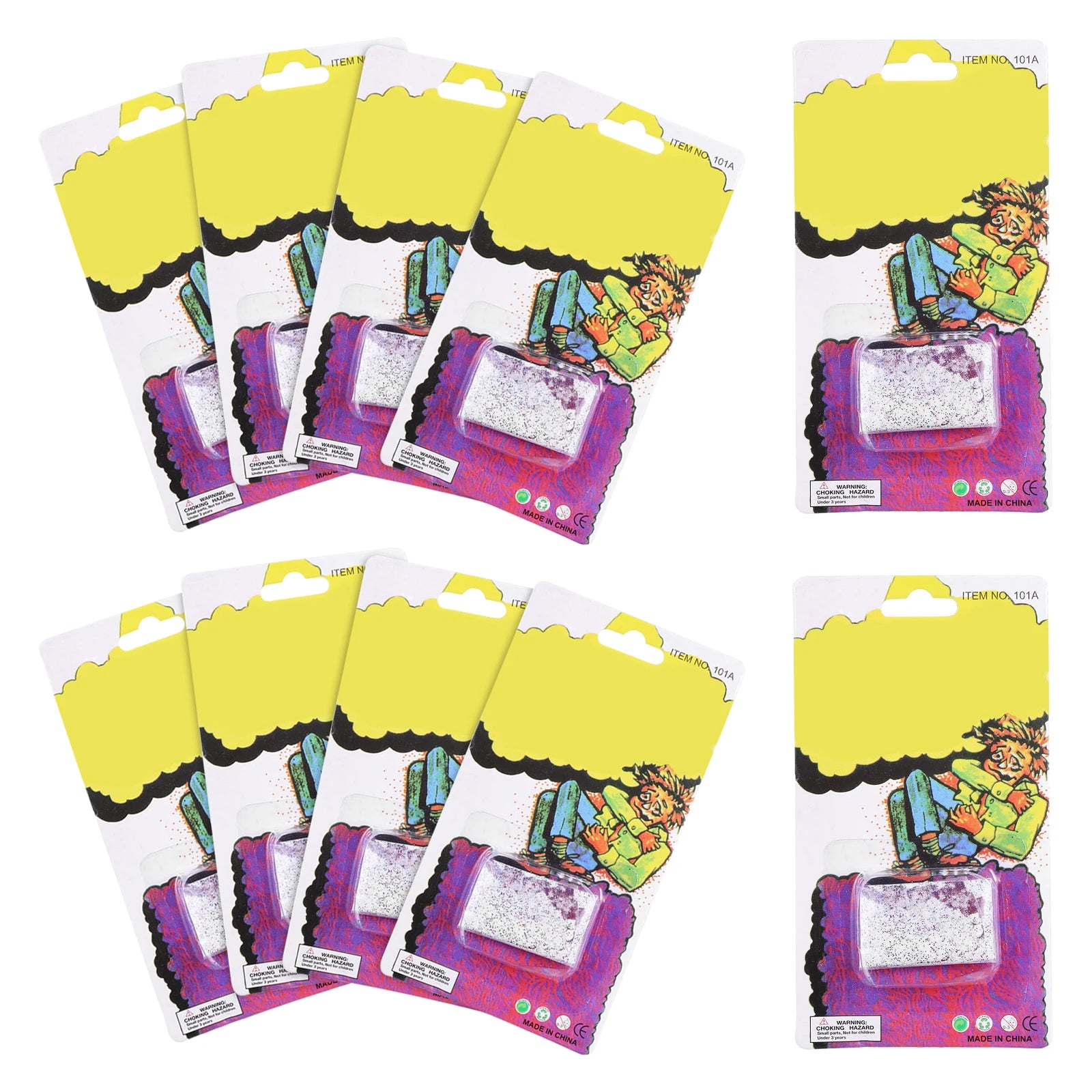 10PCS Halloween Trick Prop Itching Powder Prank Party Supplies for Joke Surprise April Fools' Day Funny Joke Trick Novelty Toy Peaceful Pleasures Health and Wellness as shown