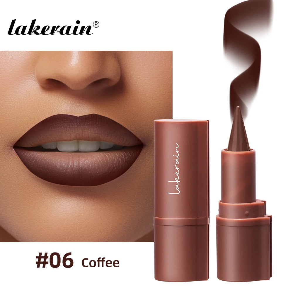 2-in-1 Lipstick Lip Liner Pointed Tip Long-Lasting Moisturizing Color-Payoff Lip Makeup for Everyday Use Peaceful Pleasures Health and Wellness 6 Full Size
