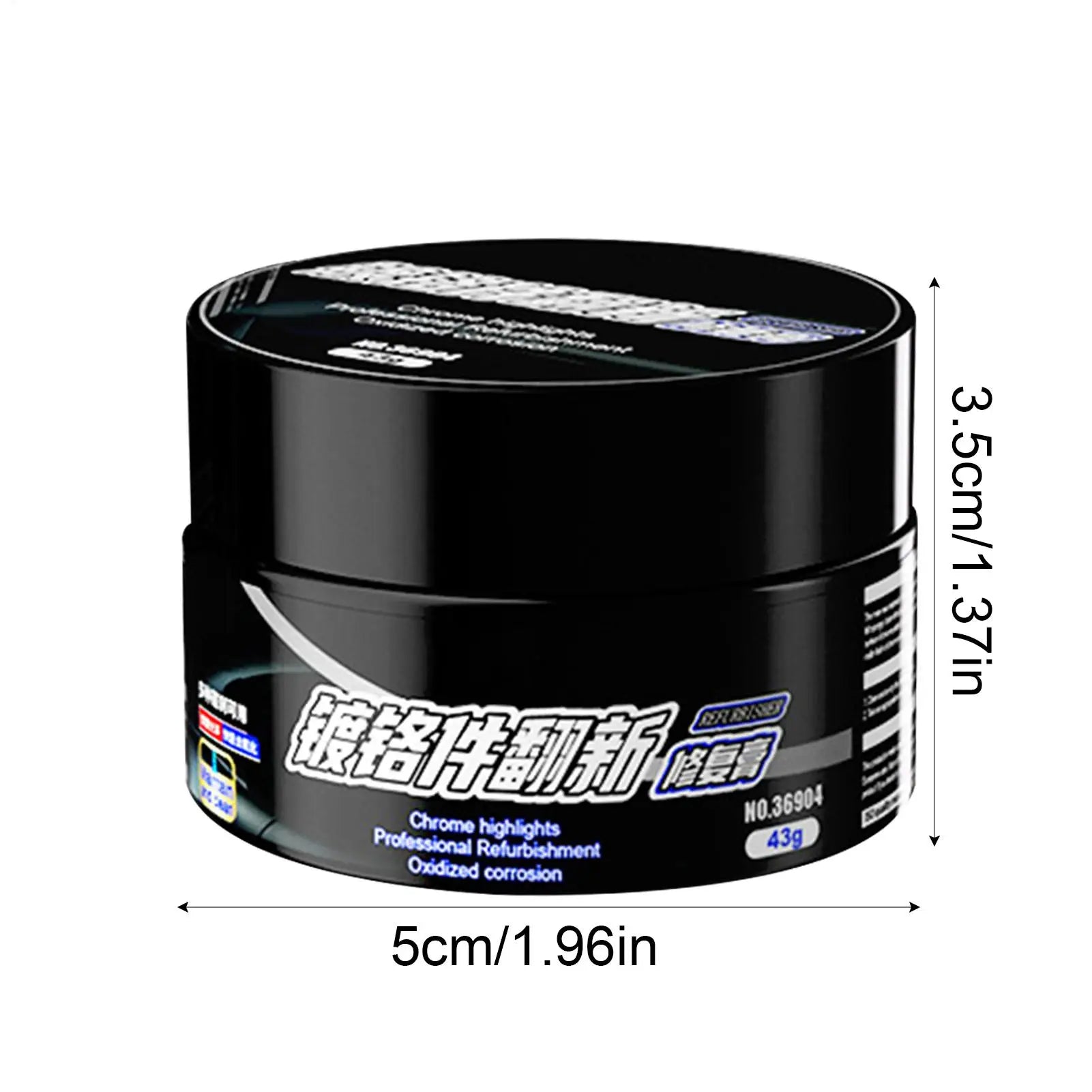 Chrome Repair Paste – Polish & Restore Car Trim, Handles Chrome Polish Paste Peaceful Pleasures Health and Wellness