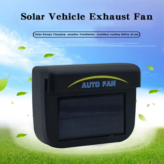 Universal Mini solar car exhaust fan window windshield exhaust port exhaust portable solar car exhaust fan Peaceful Pleasures Health and Wellness