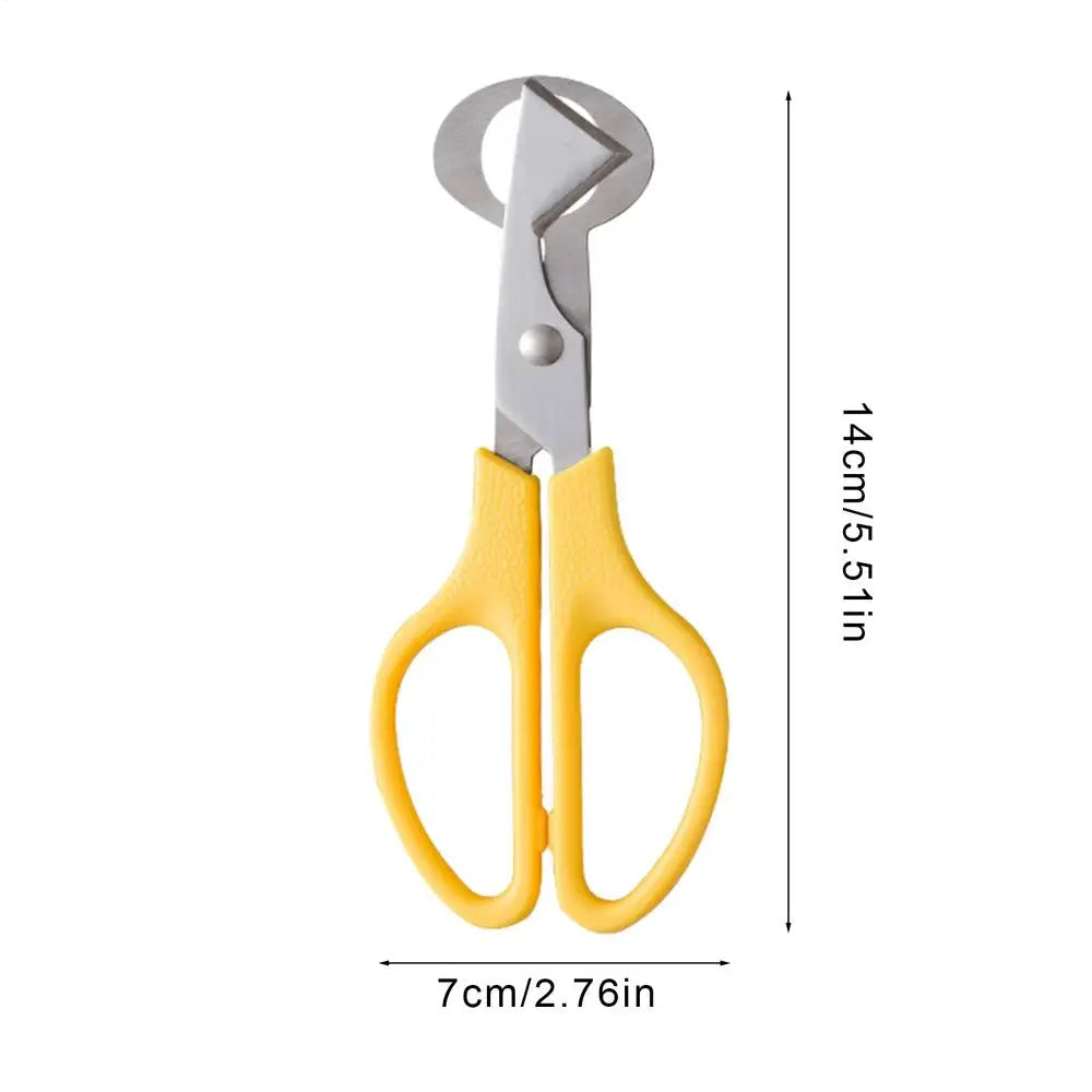 Pigeon Quail Open Crack Small Egg Shell Scissor Cut Bird Eggshell Separator Cigar Cutter Opener Tool Clipper Kitchen Tools Peaceful Pleasures Health and Wellness Yellow