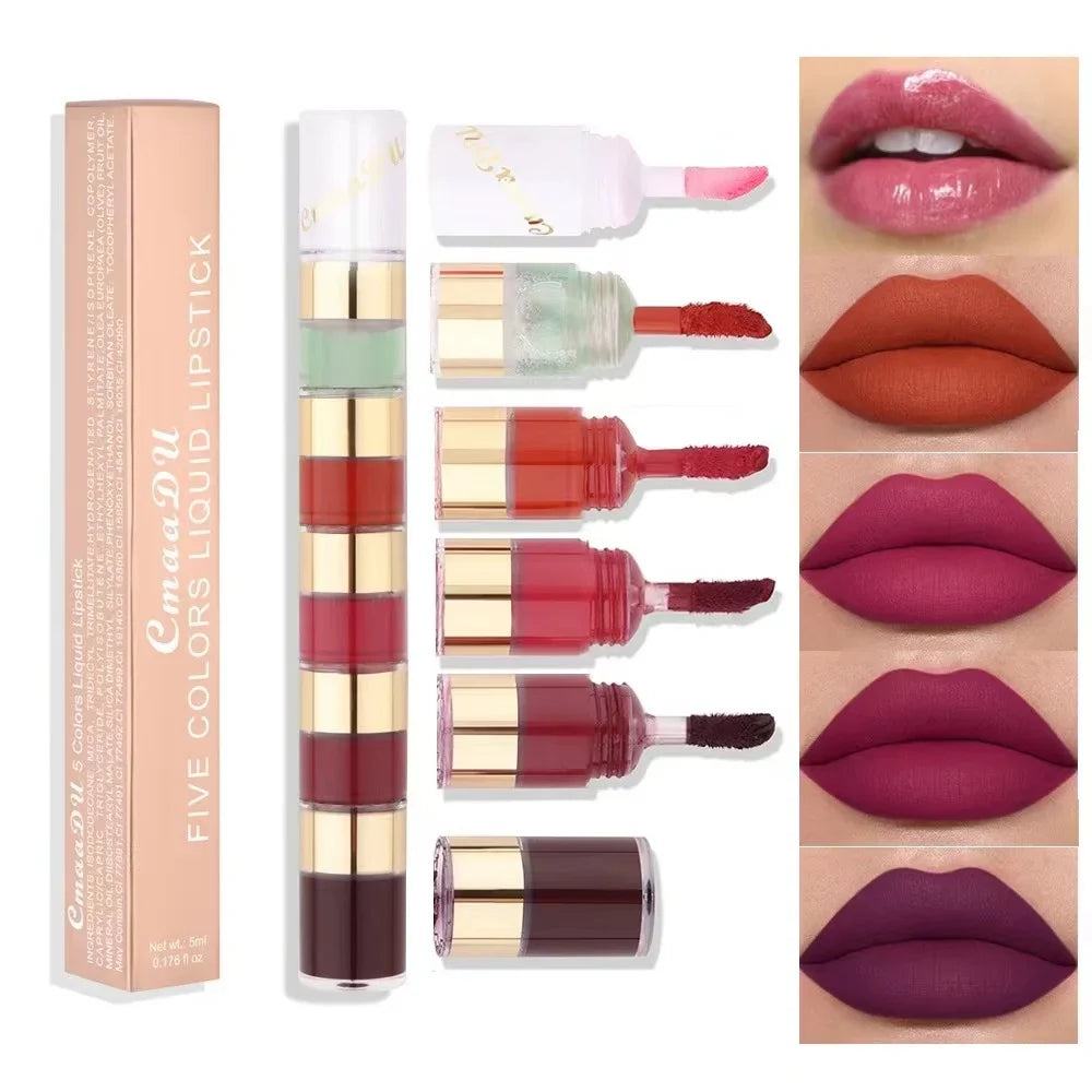 CMAADU Matte Lip Stain – Long-Lasting Waterproof Lip Gloss