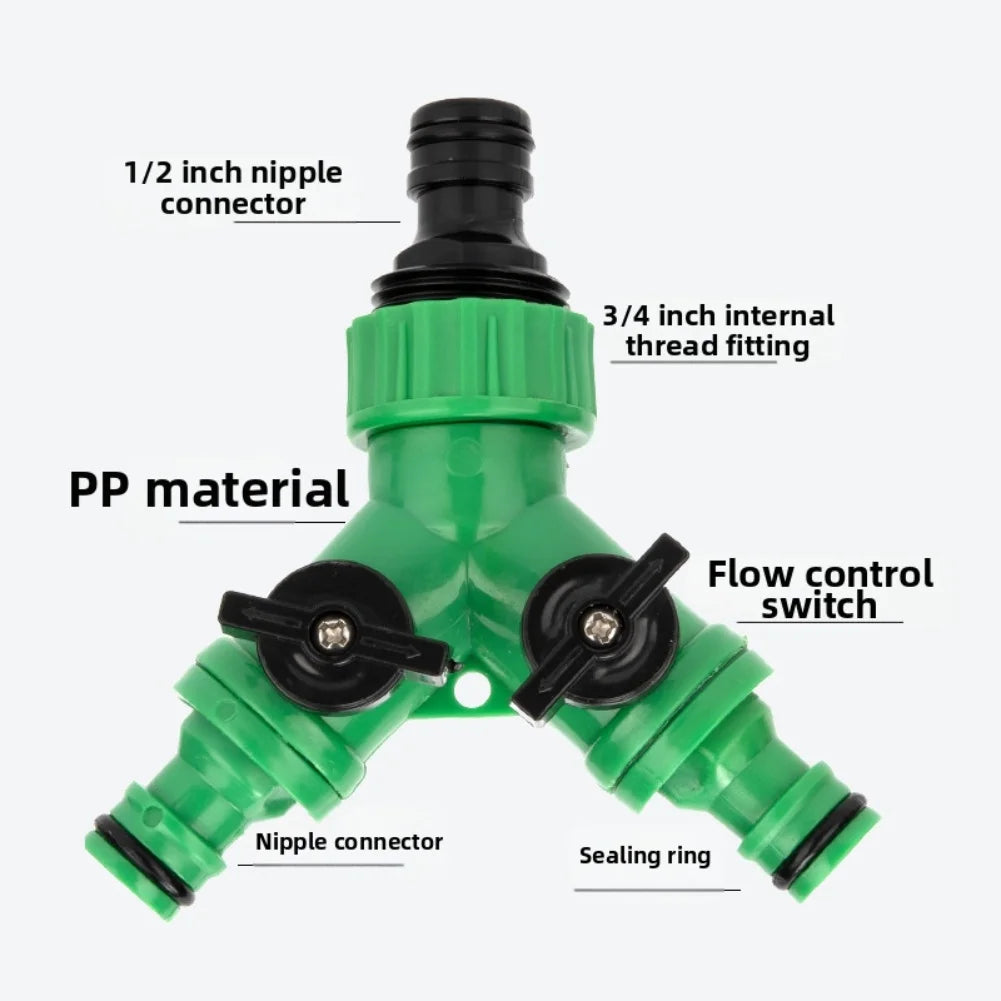 4 6 Soft Water Pipe Switch Y-shaped Valve Three-way Diversion