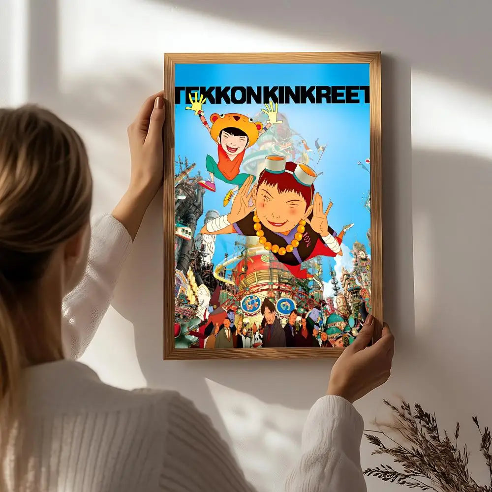 Tekkonkinkreet Anime Poster HD Self-Adhesive Waterproof Wall Art Anime Wall Poster Peaceful Pleasures Health and Wellness White7 40X50cmNoframe