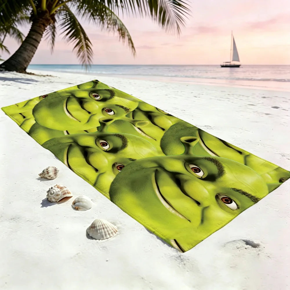 Funny Cute Quick-Dry Beach Towel | Gym Travel Camping Sports Towel