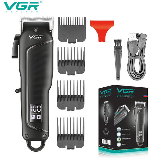 VGR V-683 Professional Rechargeable Hair Clipper | Digital Display Hair Clipper Trimmer Peaceful Pleasures Health and Wellness