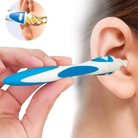 Silicone Spiral Ear Wax Cleaner Kit – 16 Tips | Safe Removal