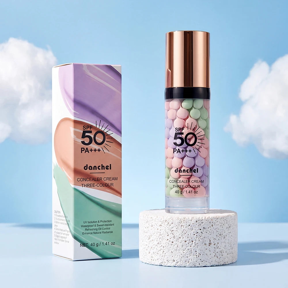 3 Colors Color Correcting Isolation Primer Moisturizing Concealer Base Cream Invisible Pores Brightening Long Lasting Makeup Fou Peaceful Pleasures Health and Wellness
