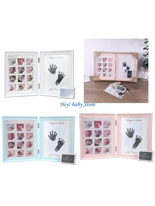 Foldable Baby Handprint Photo Frame | Nursery Keepsake Gift Baby Keepsake Frame Peaceful Pleasures Health and Wellness