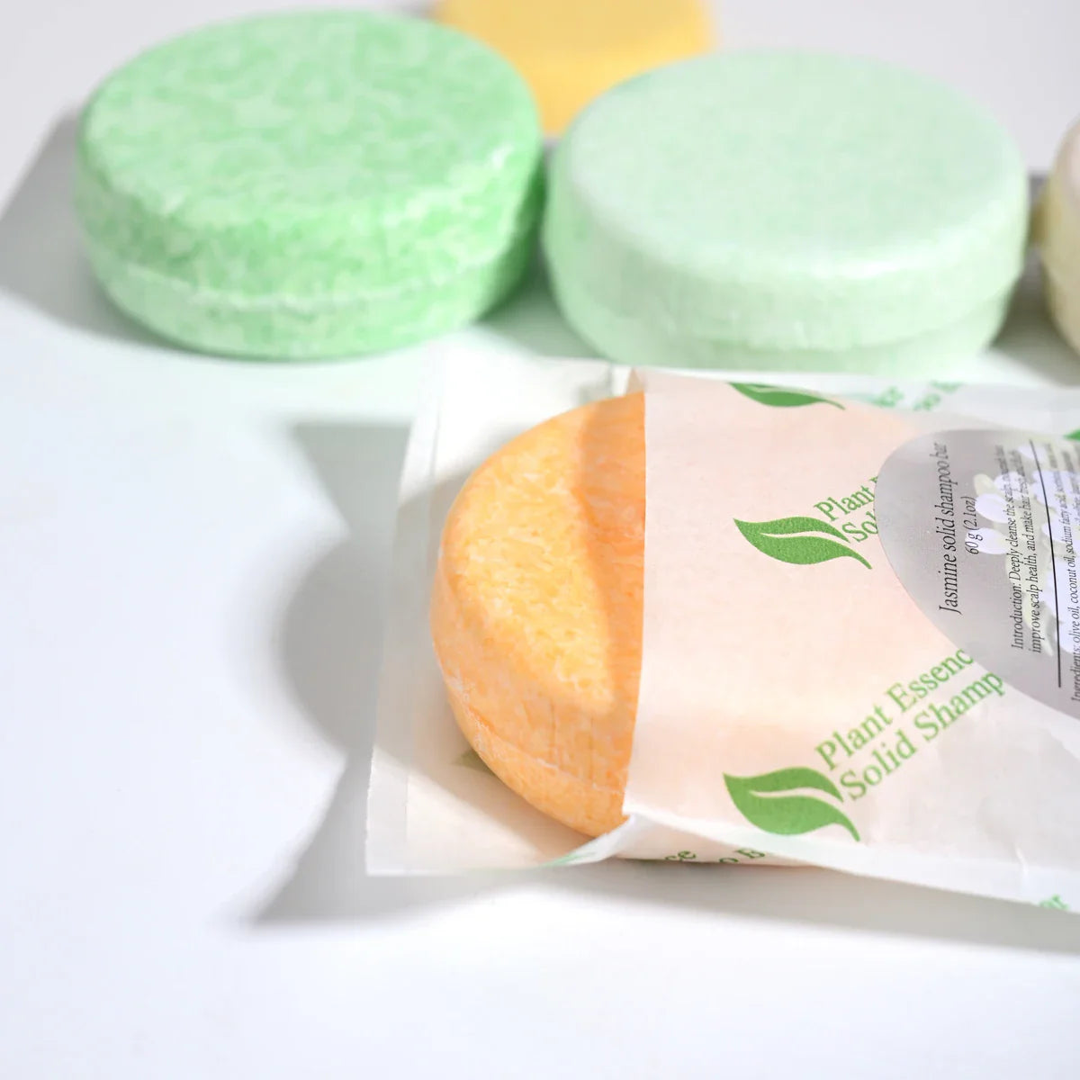 Jasmine Handmade Shampoo Soap – Bamboo Charcoal & Ginger Bar