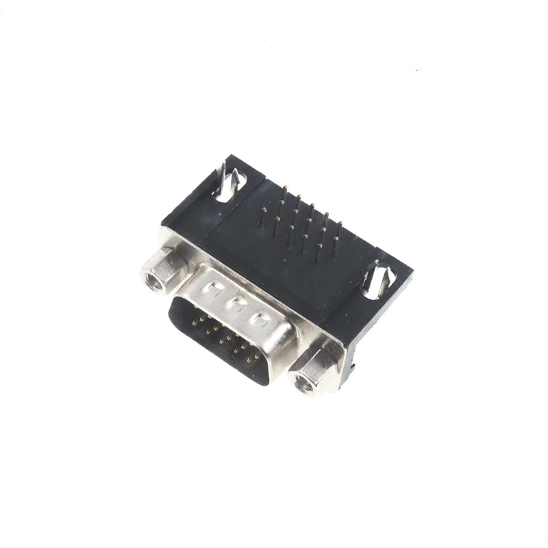 5PCS DB15 DR15 3Rows Parallel Port 15 Pin D Sub Female Male 15 Way PCB 90 Degree Connector DB15 Socket Plug VGA Adapter Peaceful Pleasures Health and Wellness Male