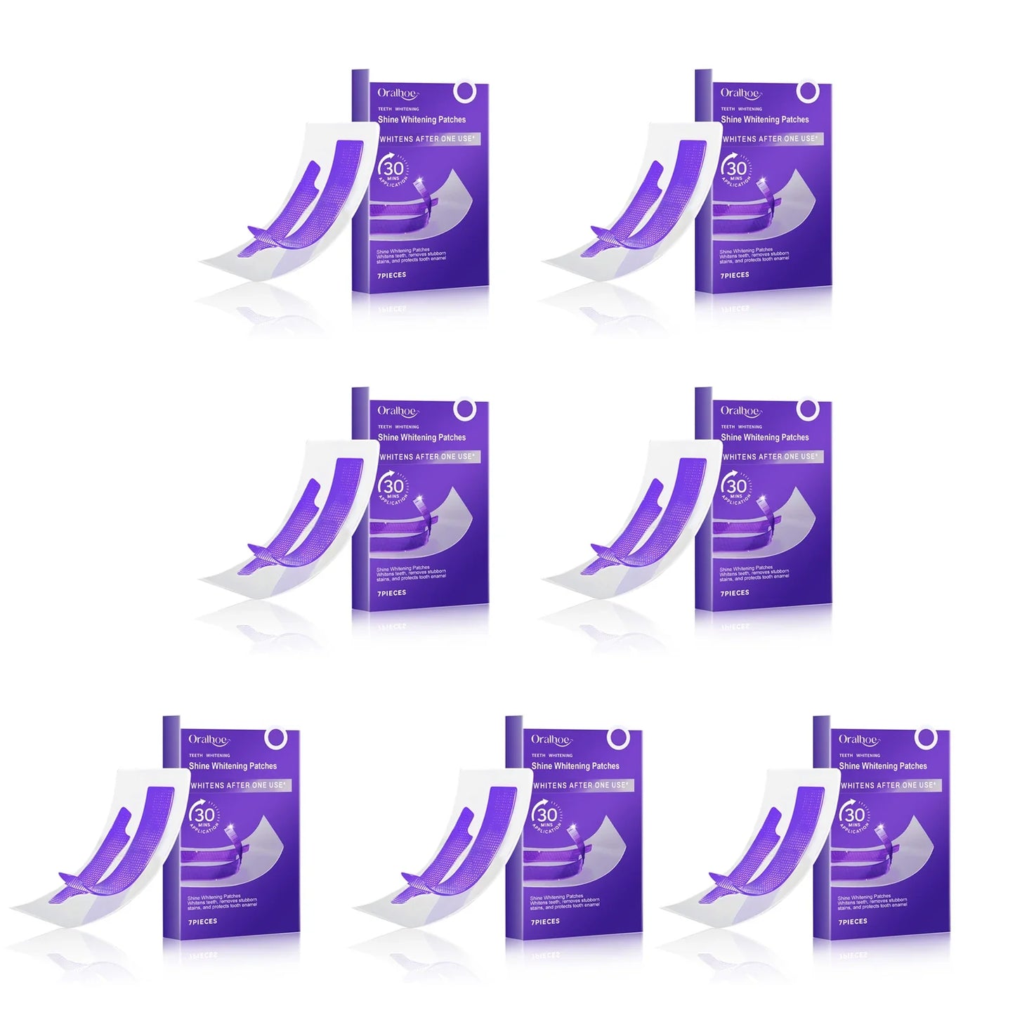 Oralhoe Teeth Whitening Strips – Stain Removal Gel Patches