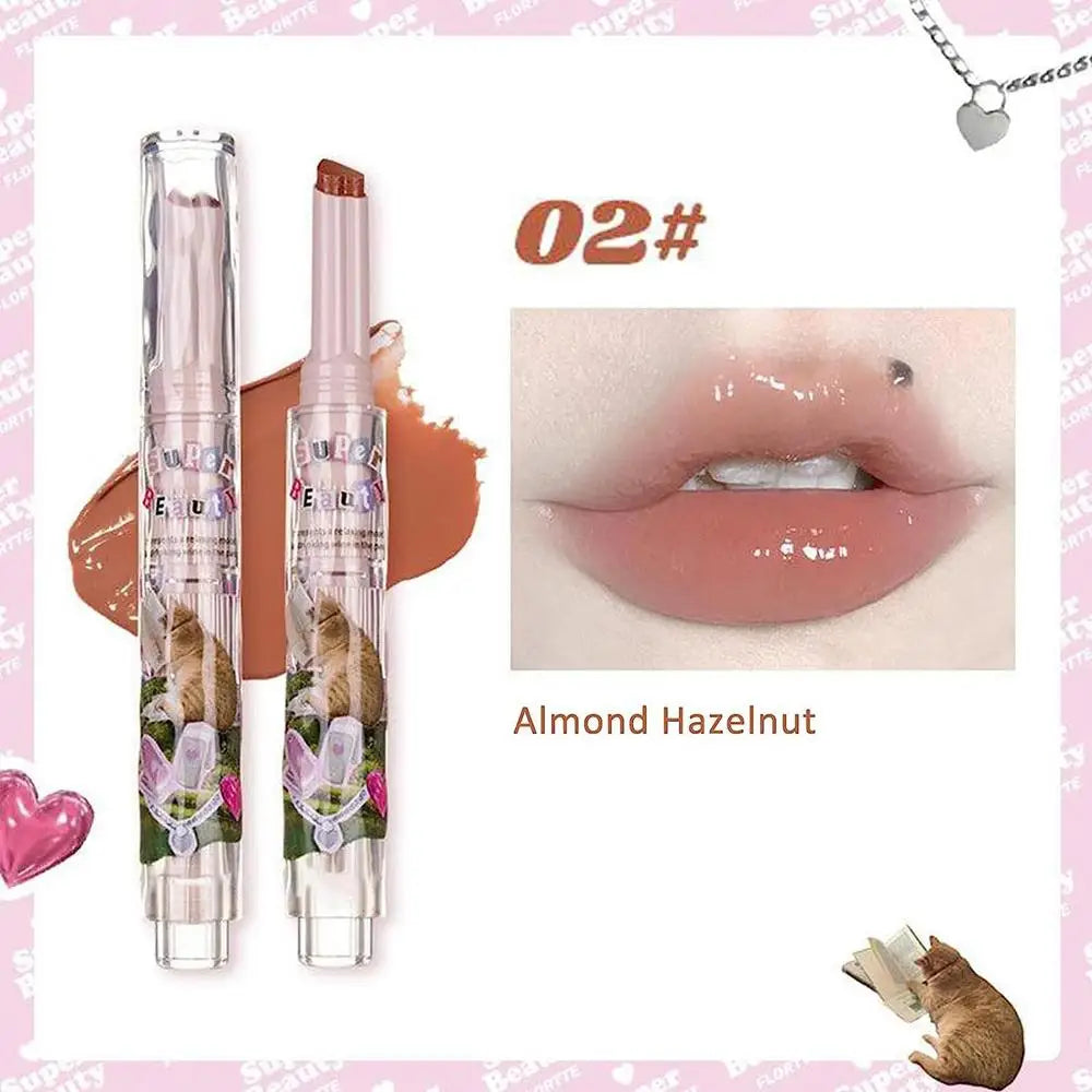 Florette Jelly Lip Glaze – Mirror Finish Waterproof Lipstick