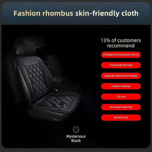 Winter Car Heated Seat Cushion Electric Warm Pad Adjustable 12V Universal Single/Dual Seat Car Use New Model Vehicle Seat Pad Peaceful Pleasures Health and Wellness