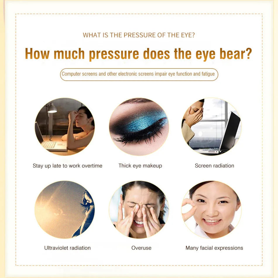 Gold Eye Cream Moisturizing And Hydrating Anti-wrinkle Eye Cream 30g/bottle Peaceful Pleasures Health and Wellness