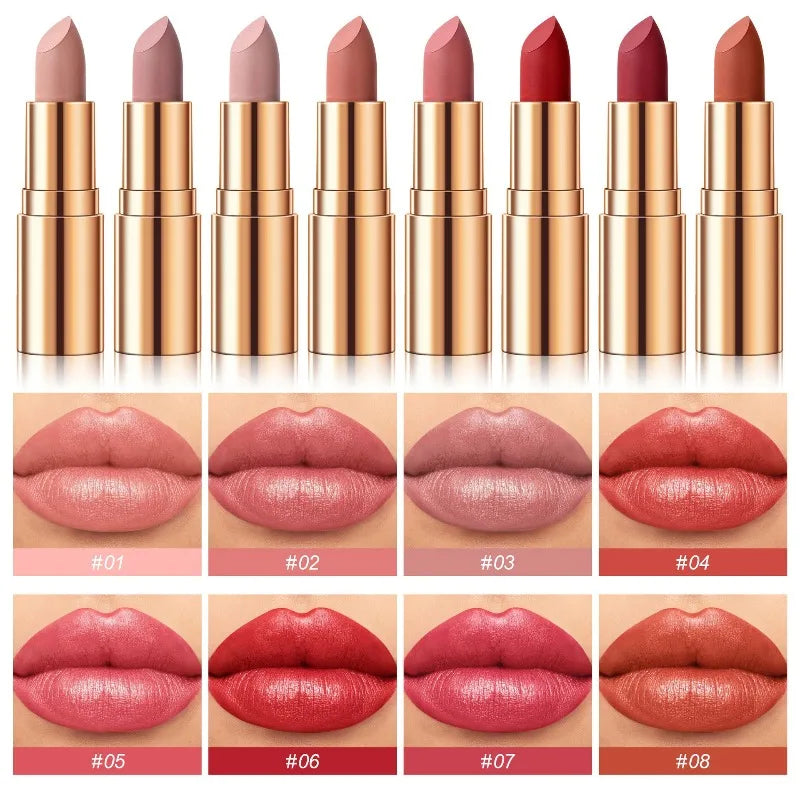 Long-Lasting Hydrating Waterproof Lipstick | Full Coverage