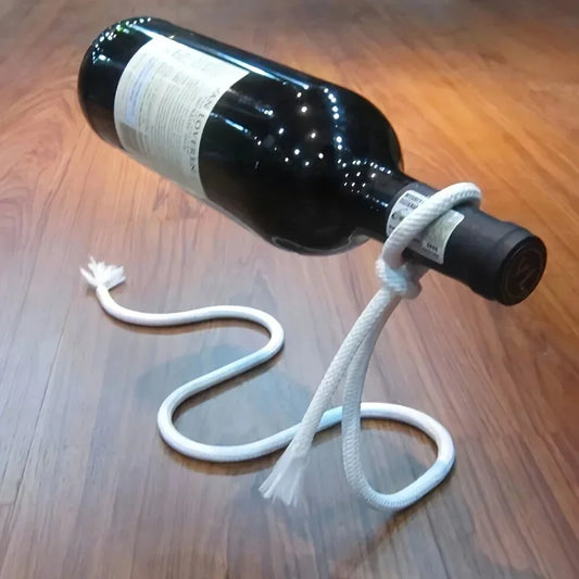 Creative Personality Fashion Wine Bottle Holder Suspended Wrought Iron Rope Chain Wine Bottle Holder Snake Ornament Decoration Peaceful Pleasures Health and Wellness