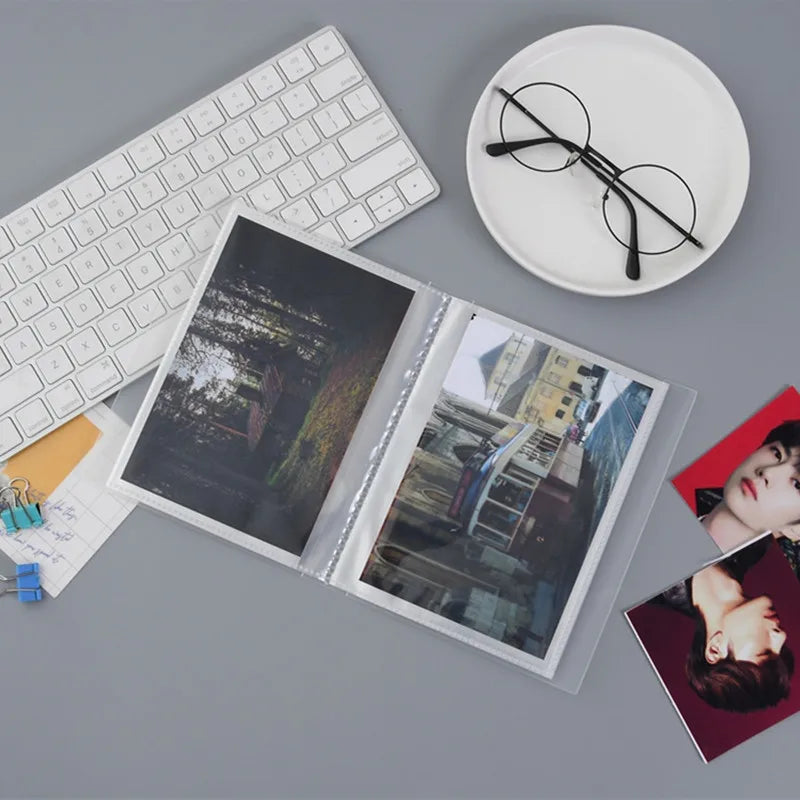 High Quality PVC Photo Album 3 Inch Portable Idol Card Collection Binder Transparent Bill Storage Booklet биндер для карт Peaceful Pleasures Health and Wellness 6-inch 48 in