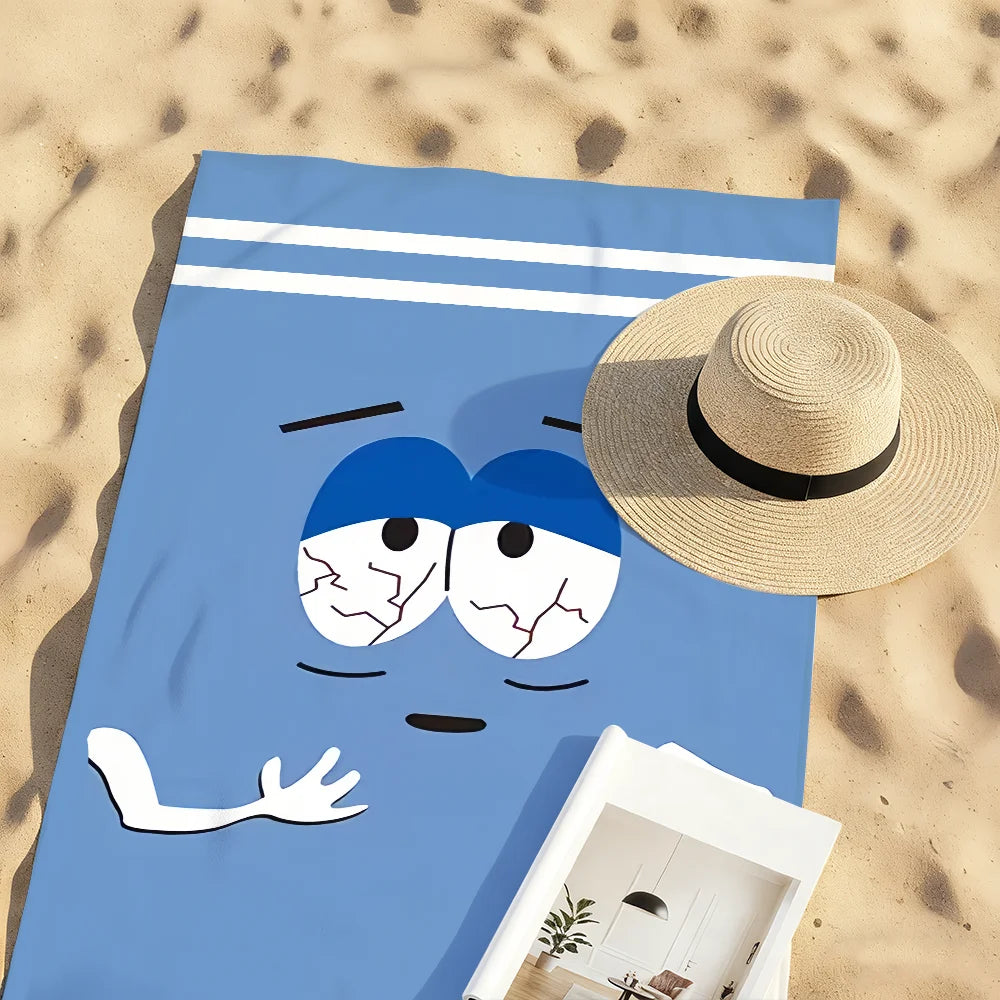 Cute Cartoon Beach Towel – Quick Dry, Soft, Large | Yoga & Swim