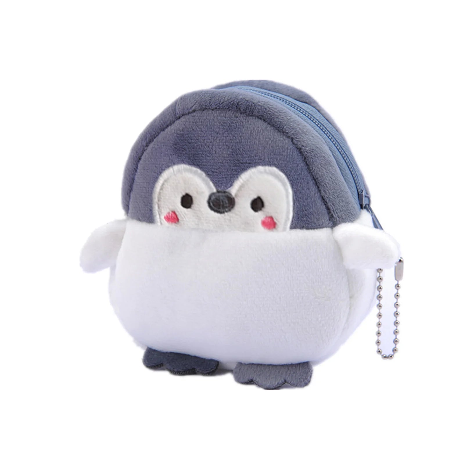 Women's Coin Purse Mini Pouch Sweet Plush Penguin Purse Small Zipper Pouch for Women Girls on Valentine's Day Peaceful Pleasures Health and Wellness Little penguin